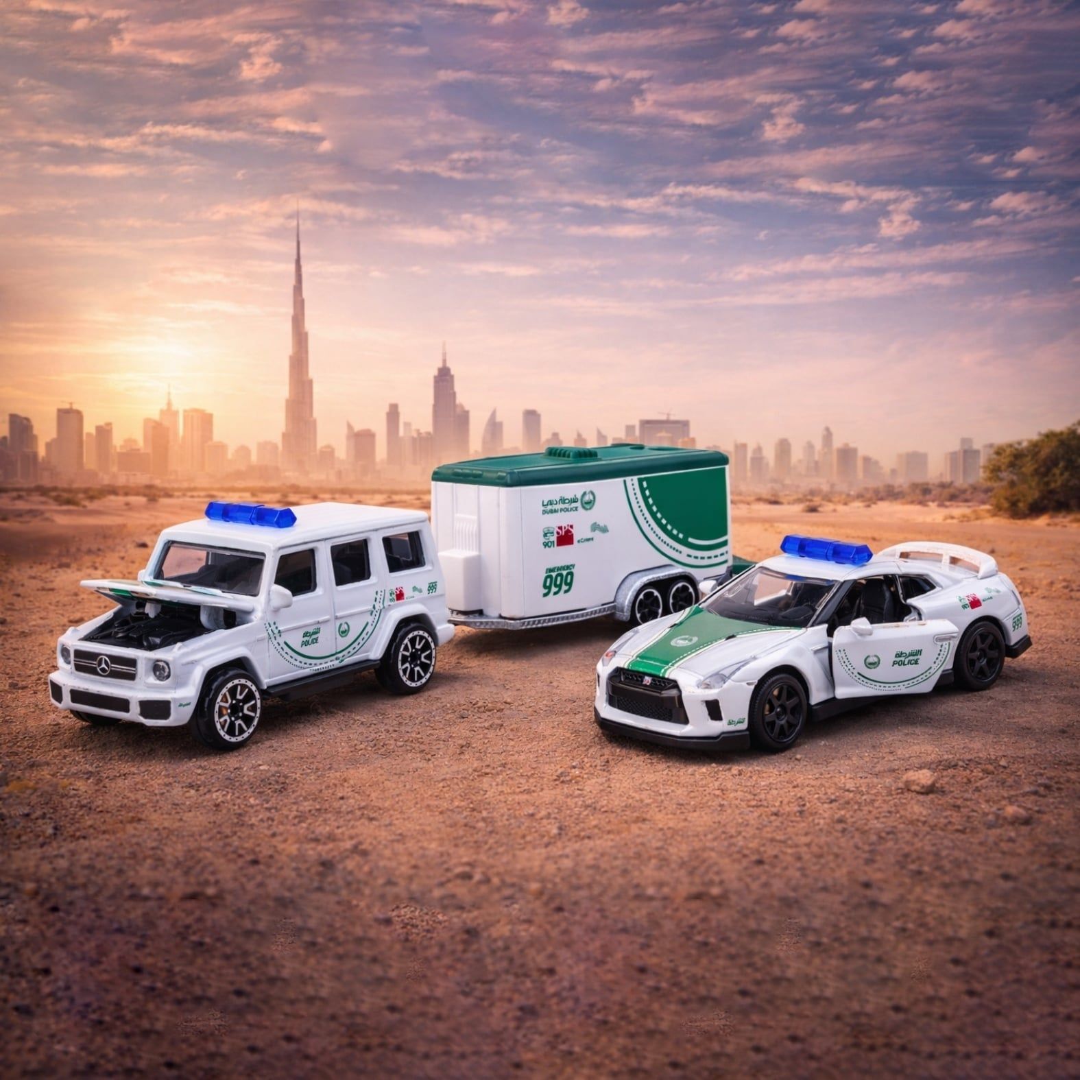  Đồ Chơi Xe Mô Hình MAJORETTE Dubai Police Racing Deluxe Trailer 8503103001047 - Simba Toys Vietnam 