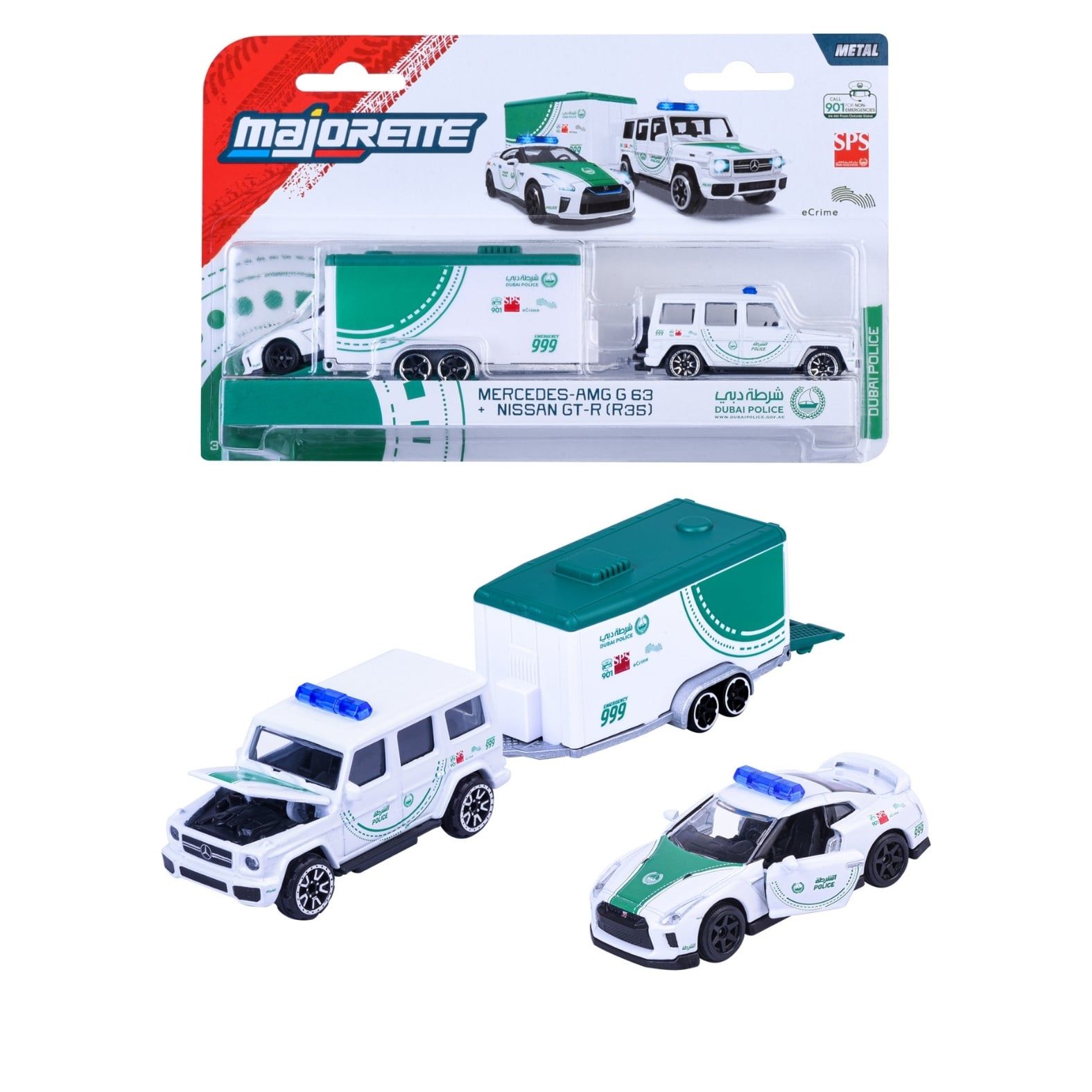  Đồ Chơi Xe Mô Hình MAJORETTE Dubai Police Racing Deluxe Trailer 8503103001047 - Simba Toys Vietnam 
