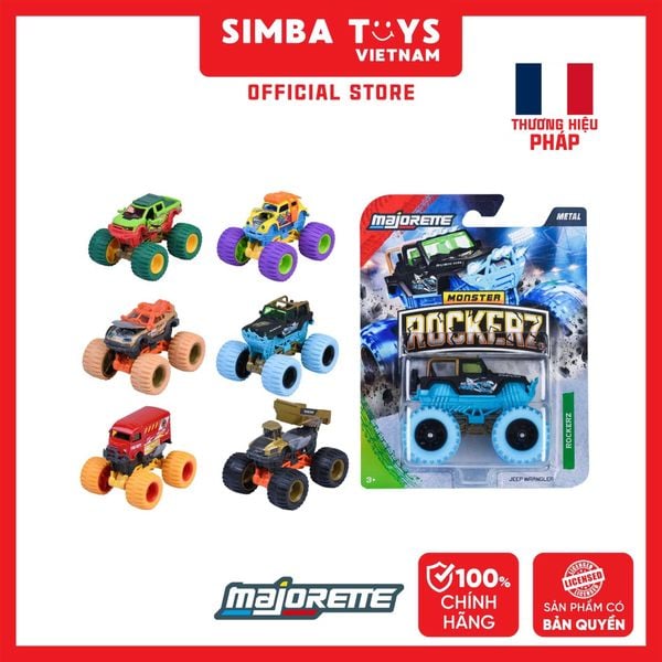  Đồ Chơi Xe Mô Hình MAJORETTE Monster Rockerz 8504001000 Diecast Model Car - Simba Toys Vietnam 