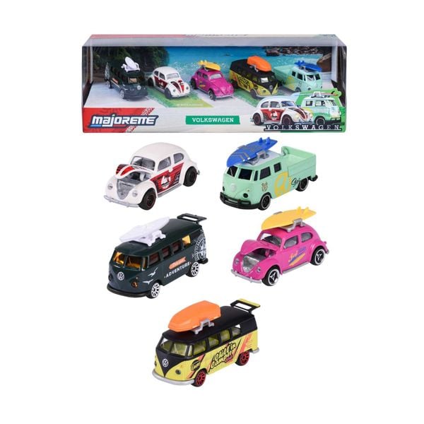  Đồ Chơi Xe Mô Hình MAJORETTE Volkswagen 5 Pieces Giftpack 8504105003 1:64 Diecast - Simba Toys Vietnam 