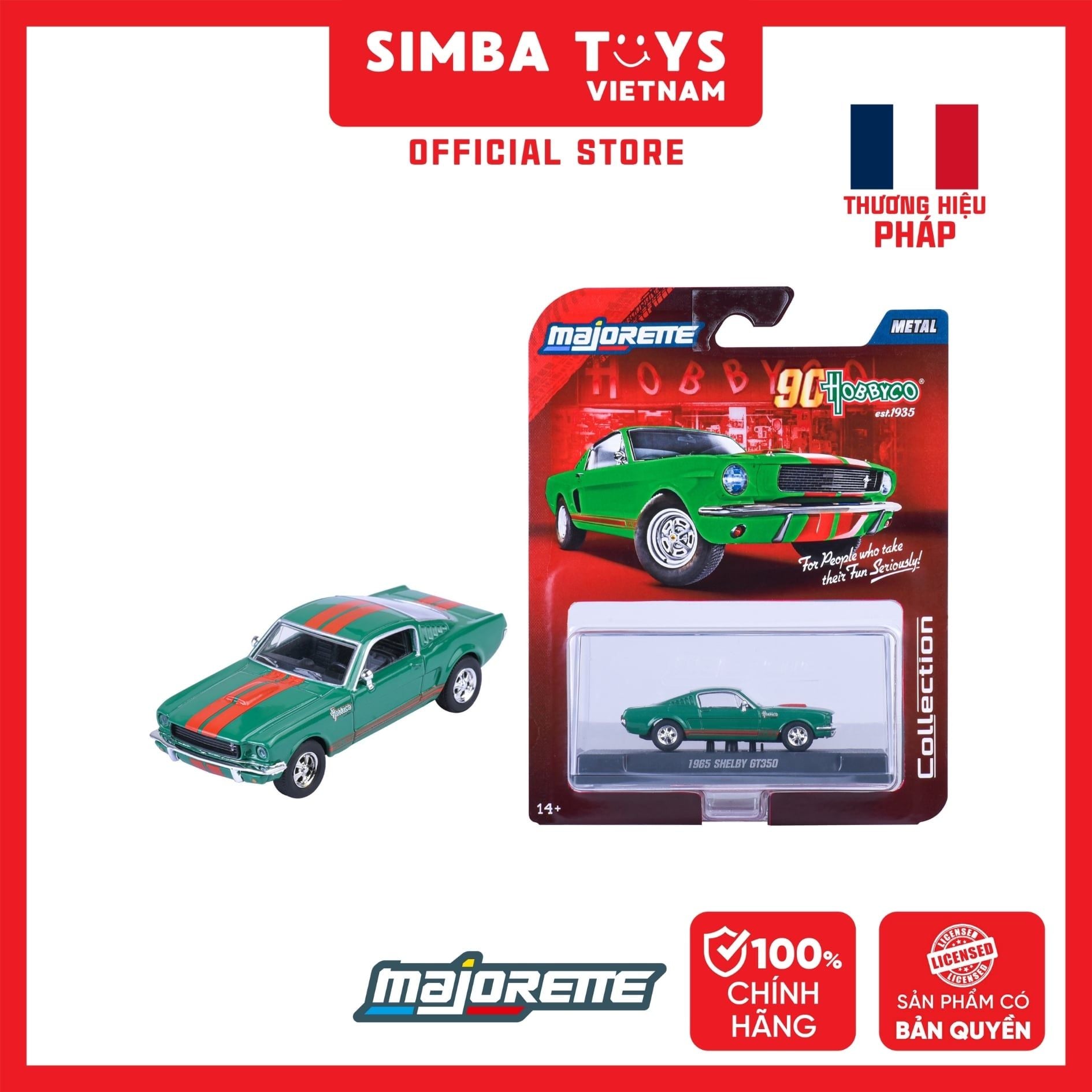  Đồ Chơi Xe Mô Hình MAJORETTE Collection 1965 Shelby GT350 - Hobbyco 8505001000HOC - Simba Toys Vietnam 
