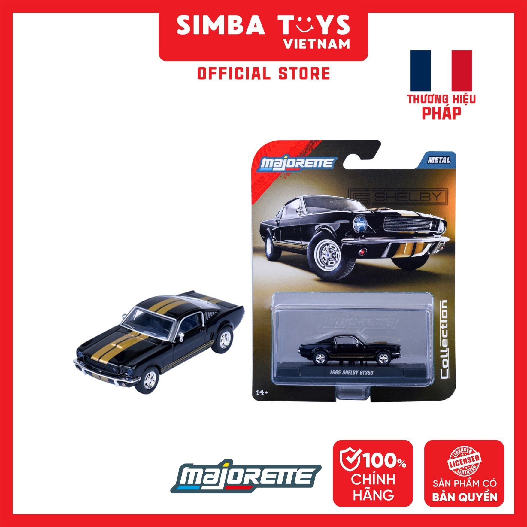  Đồ Chơi Xe Mô Hình MAJORETTE Collection 1965 Shelby GT350 8505001014 - Simba Toys Vietnam 