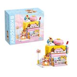  Đồ Chơi Lắp Ráp KEEPPLEY Lovely Street Red Cat Cake Shop Building Blocks K28006 