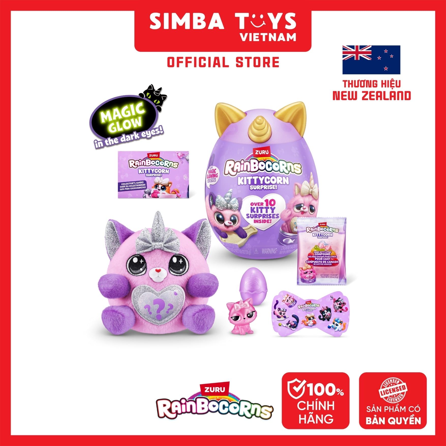 Đồ Chơi Trứng Bất Ngờ ZURU TOYS Rainbocorns Kittycorn Surprise S7 9279 - Simba Toys Vietnam 