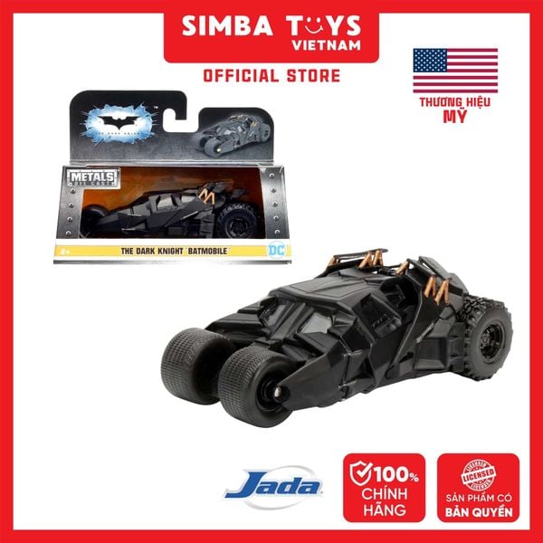  Đồ Chơi Xe Mô Hình JADA TOYS DC Comics Batman 2008 The Dark Knight Batmobile 1:32 98232 - Simba Toys Vietnam 