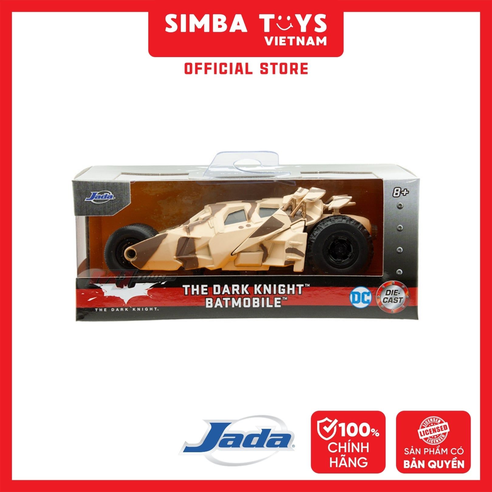  [CHỌN MẪU] Đồ Chơi Xe Mô Hình JADA TOYS DC Comics Batman Scale 1:32 - Simba Toys Vietnam 