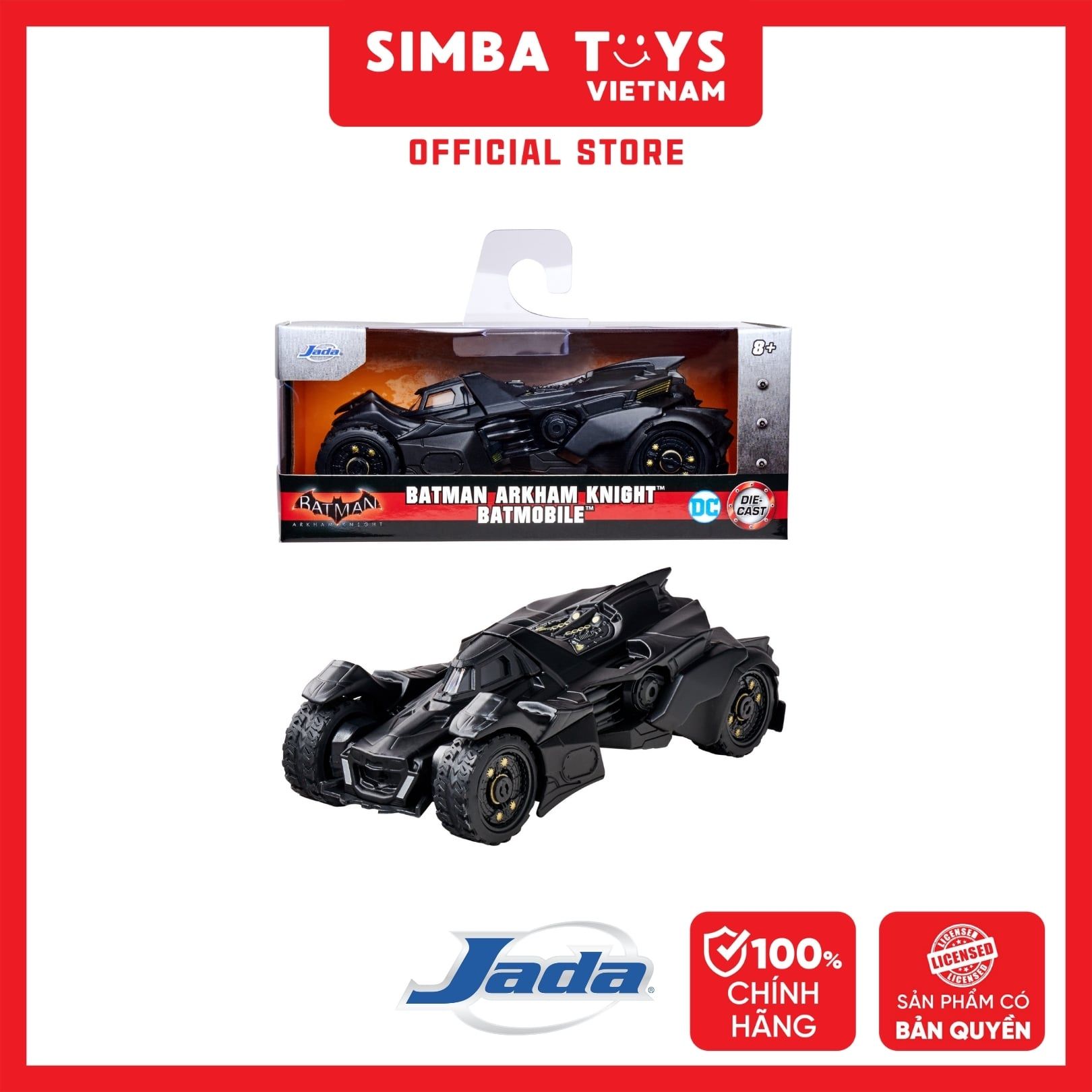  [CHỌN MẪU] Đồ Chơi Xe Mô Hình JADA TOYS DC Comics Batman Scale 1:32 - Simba Toys Vietnam 