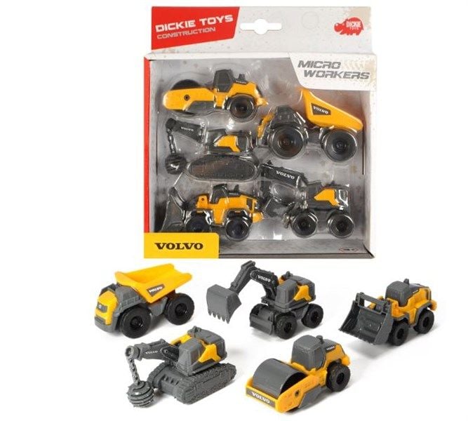  Bộ Đồ Chơi Xe Xây Dựng DICKIE TOYS Volvo Micro Workers 203722008 - Simba Toys Vietnam 