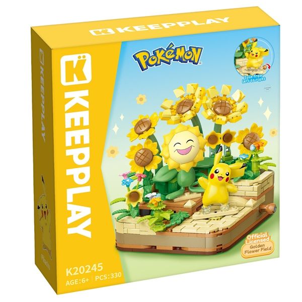  Đồ Chơi Lắp Ráp KEEPPLAY Pokemon Golden Flower Field PIKACHU & SUNFLORA K20245 Building Block - Simba Toys Vietnam 
