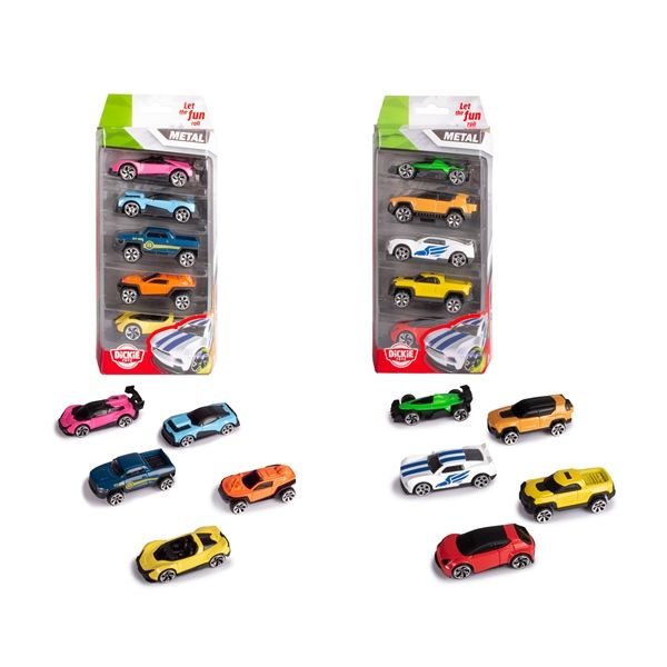  Bộ 5 Đồ Chơi Xe Mô Hình DICKIE TOYS Die-cast Vehicles 5 Pack 203331001 - Simba Toys Vietnam 