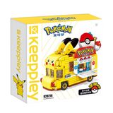  Đồ Chơi Lắp Ráp KEEPPLEY Pokemon - Pikachu Poké Ball Car K20214 Building Block 