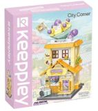  Đồ Chơi Lắp Ráp KEEPPLEY City Corner Taro Smoothie Shop Building Blocks K28026 