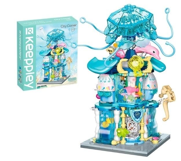  Đồ Chơi Lắp Ráp KEEPPLEY City Corner Summertime Aquarium Building Blocks K28014 