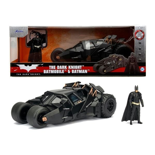  Đồ Chơi Xe Mô Hình JADA TOYS DC Comics Batman 2008 The Dark Knight Batmobile W/Batman Figure 1:24 98261 - Simba Toys Vietnam 