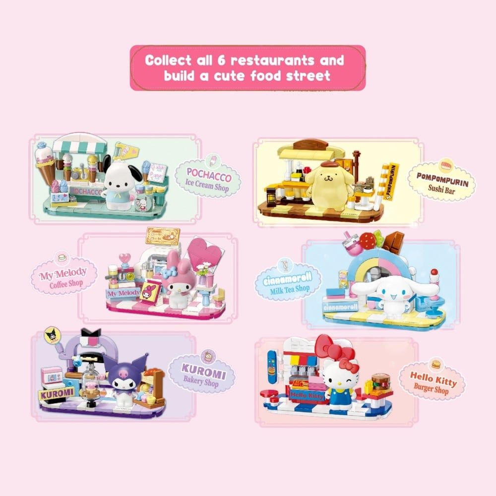  [BLINDBOX] Đồ Chơi Lắp Ráp Hộp Mù KEEPPLAY Sanrio Characters Restaurant Blind Box DZ0203 - Simba Toys Vietnam 