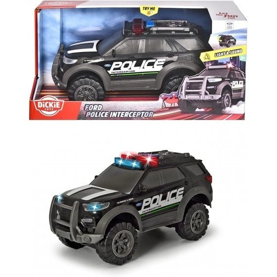  203306017 Đồ Chơi Xe Cảnh Sát DICKIE TOYS Ford Police Interceptor 