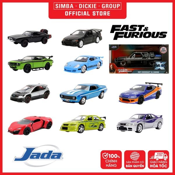  [CHỌN MẪU] Đồ Chơi Xe Mô Hình JADA TOYS Fast&Furious 1:32 Scale - Simba Toys Vietnam 