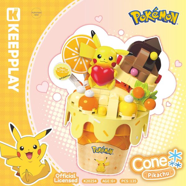  Đồ Chơi Lắp Ráp KEEPPLAY Pokemon Cone Pikachu K20254 - Simba Toys Vietnam 