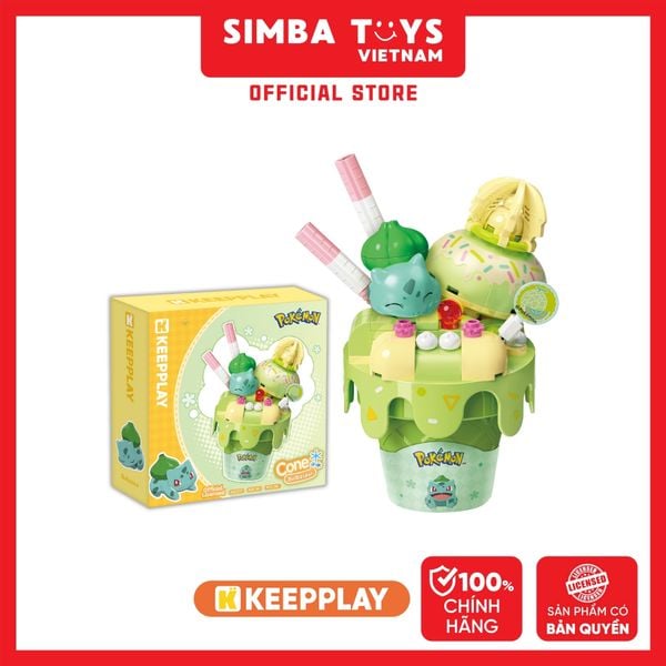  Đồ Chơi Lắp Ráp KEEPPLAY Pokemon Cone Bulbasaur K20257 - Simba Toys Vietnam 