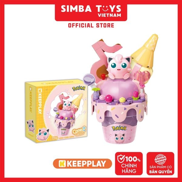  Đồ Chơi Lắp Ráp KEEPPLAY Pokemon Cone Jigglypuff K20258 - Simba Toys Vietnam 