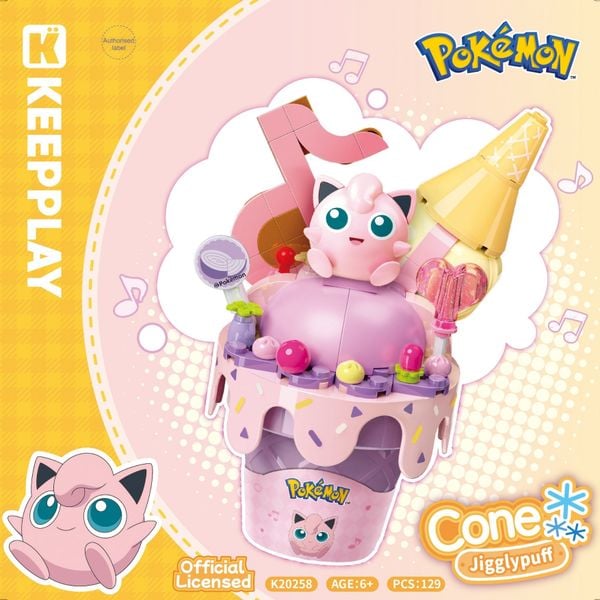  Đồ Chơi Lắp Ráp KEEPPLAY Pokemon Cone Jigglypuff K20258 - Simba Toys Vietnam 