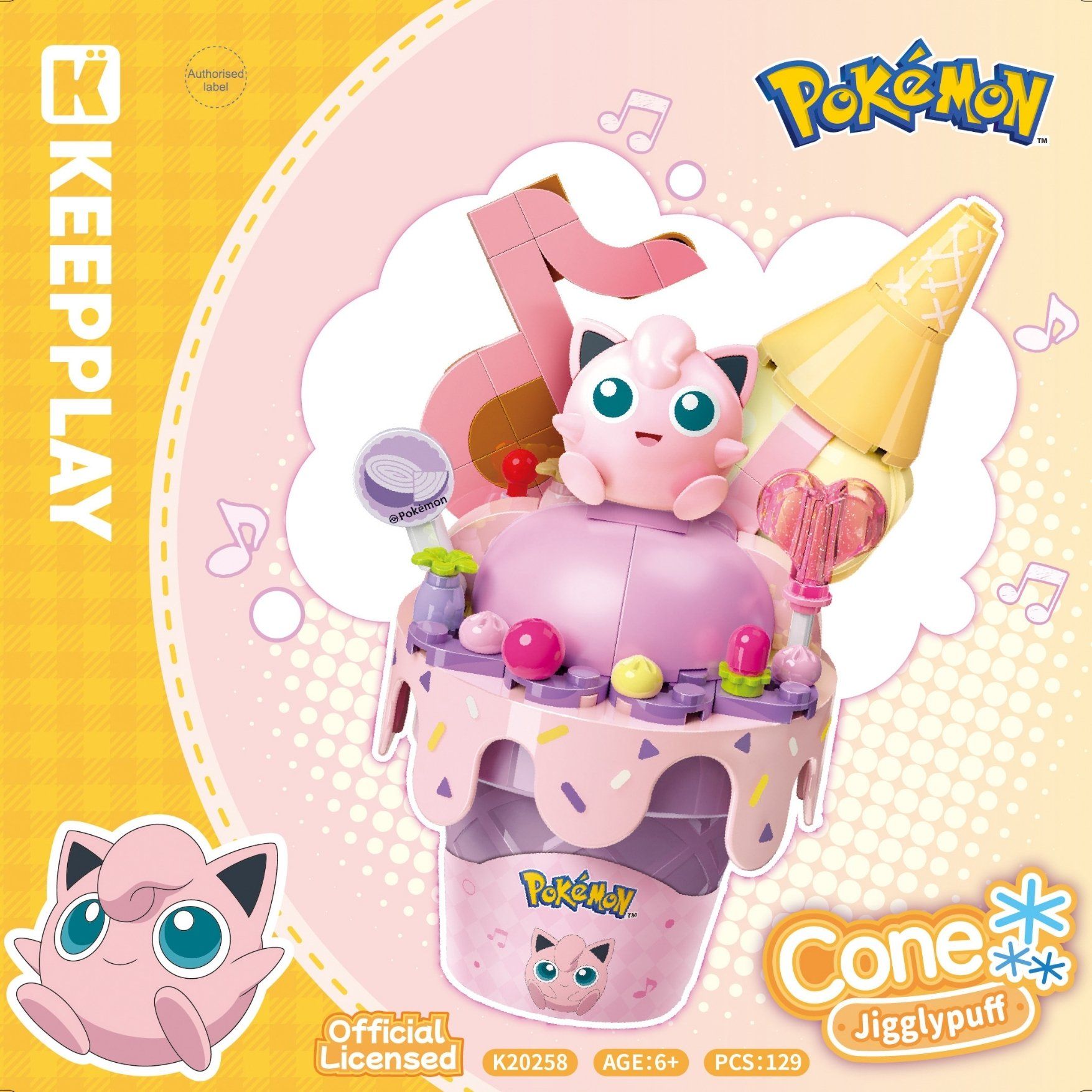  Đồ Chơi Lắp Ráp KEEPPLAY Pokemon Cone Jigglypuff K20258 - Simba Toys Vietnam 
