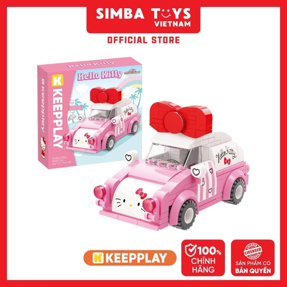  Đồ Chơi Lắp Ráp KEEPPLEY Sanrio Hello Kitty Mini Car K20805 - Simba Toys Vietnam 