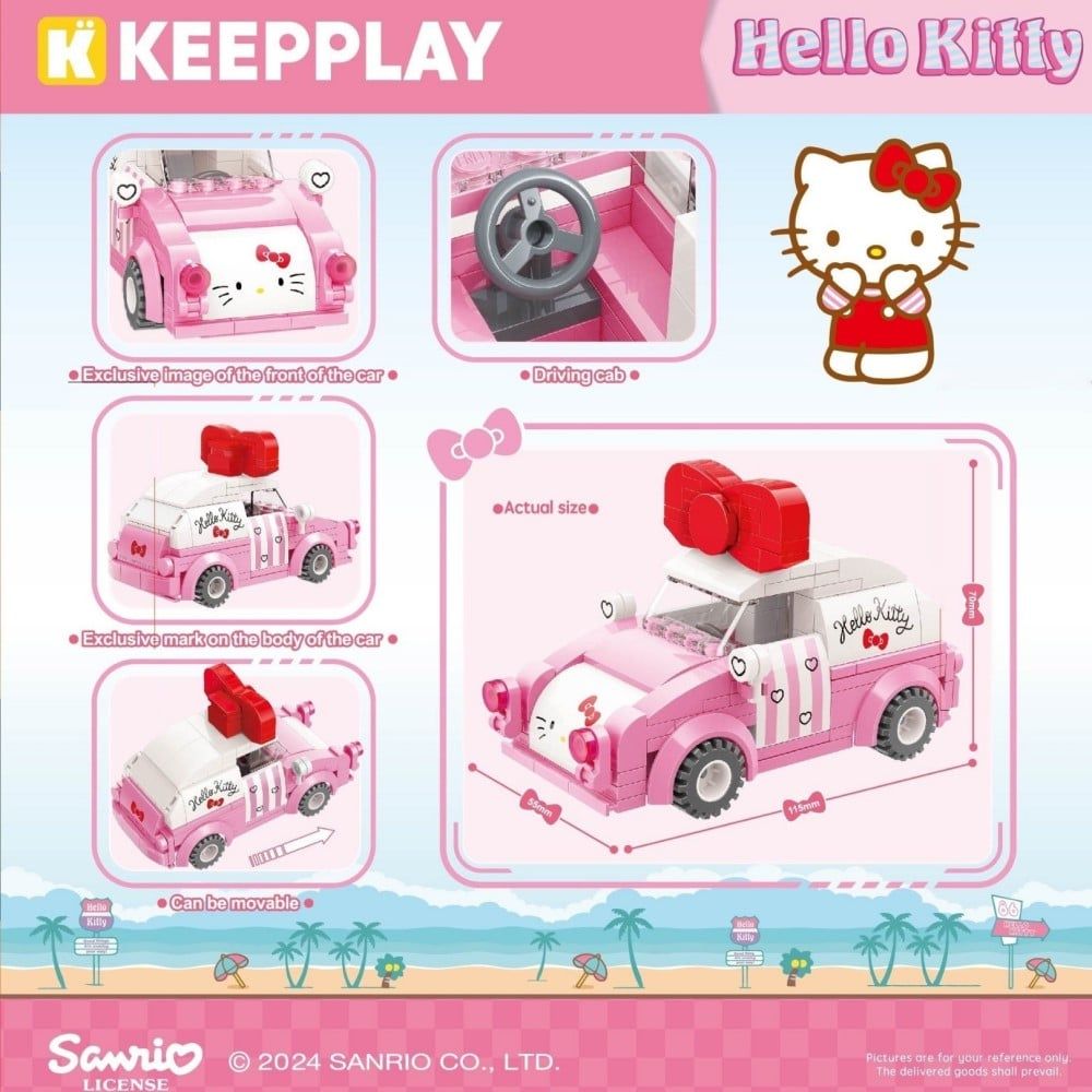  Đồ Chơi Lắp Ráp KEEPPLEY Sanrio Hello Kitty Mini Car K20805 - Simba Toys Vietnam 
