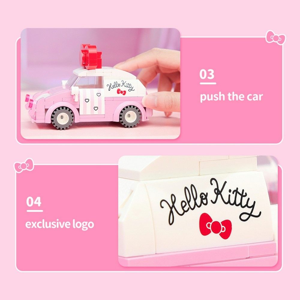  Đồ Chơi Lắp Ráp KEEPPLEY Sanrio Hello Kitty Mini Car K20805 - Simba Toys Vietnam 