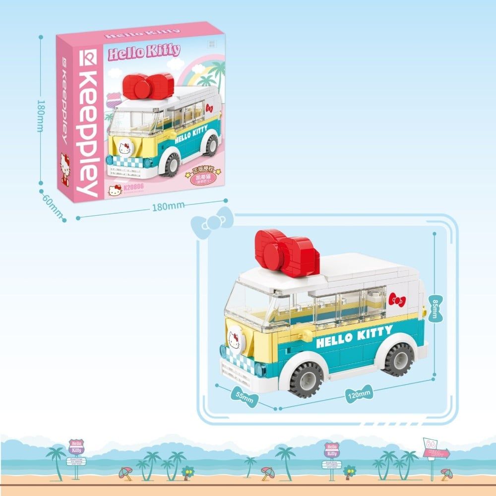  Đồ Chơi Lắp Ráp KEEPPLEY Sanrio Hello Kitty Mini Bus K20806 - Simba Toys Vietnam 