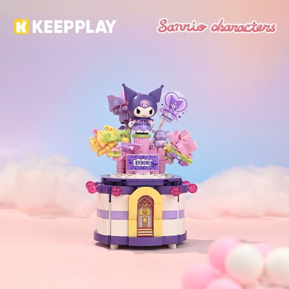  Đồ Chơi Lắp Ráp KEEPPLAY Sanrio Kuromi Sugar Bomb Music Box K20839 - Simba Toys Vietnam 