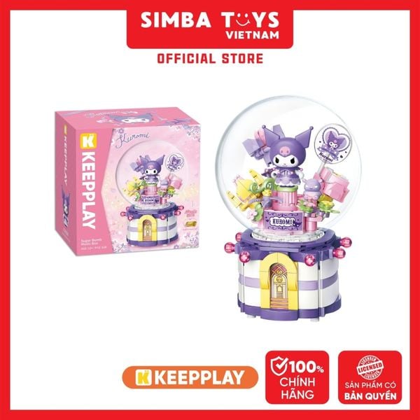  Đồ Chơi Lắp Ráp KEEPPLAY Sanrio Kuromi Sugar Bomb Music Box K20839 - Simba Toys Vietnam 