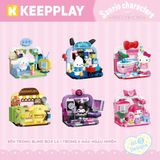  [BLINDBOX] Đồ Chơi Lắp Ráp Hộp Mù KEEPPLAY Sanrio Have Fun At Home Blind Box K20849 - Simba Toys Vietnam 