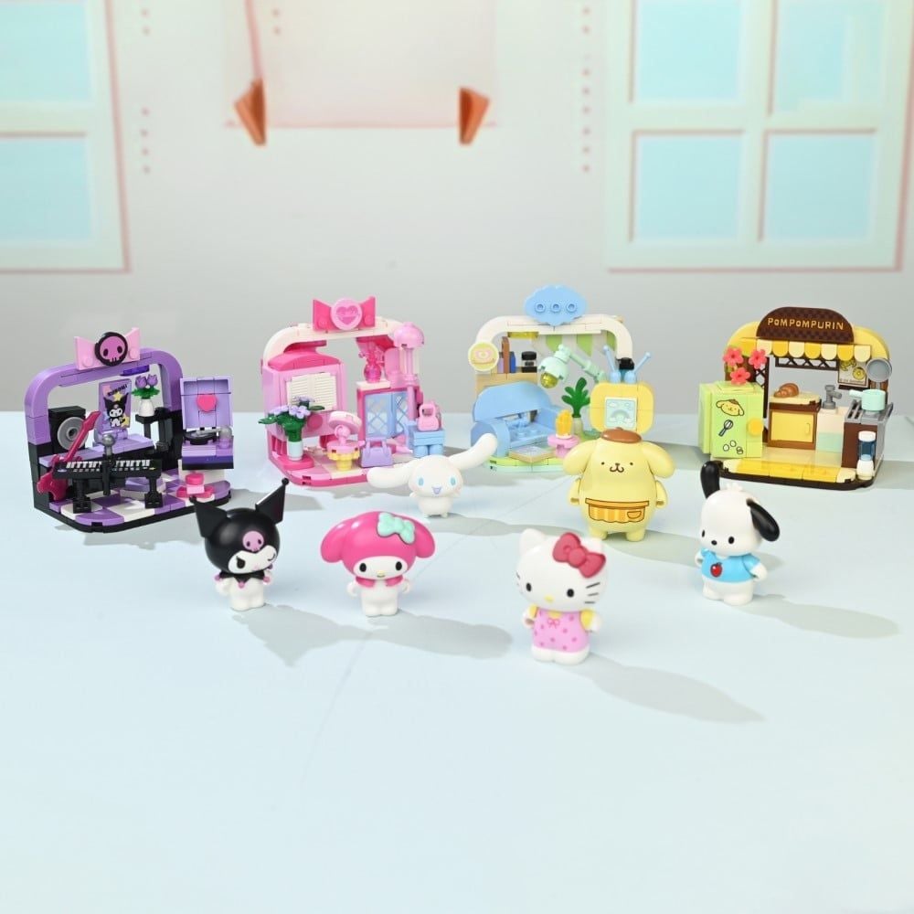  [BLINDBOX] Đồ Chơi Lắp Ráp Hộp Mù KEEPPLAY Sanrio Have Fun At Home Blind Box K20849 - Simba Toys Vietnam 