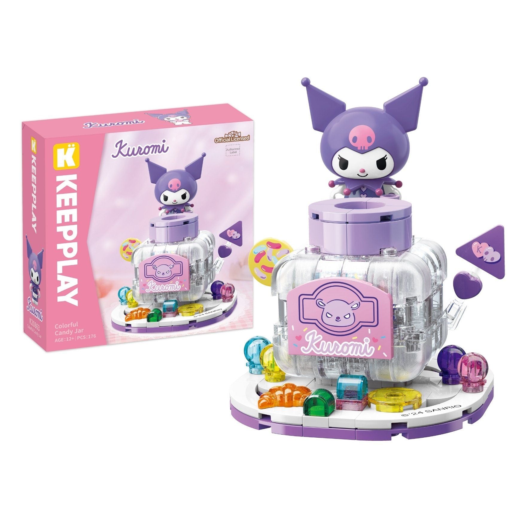  Đồ Chơi Lắp Ráp KEEPPLAY Sanrio Kuromi Colorful Candy Jar K20863 - Simba Toys Vietnam 