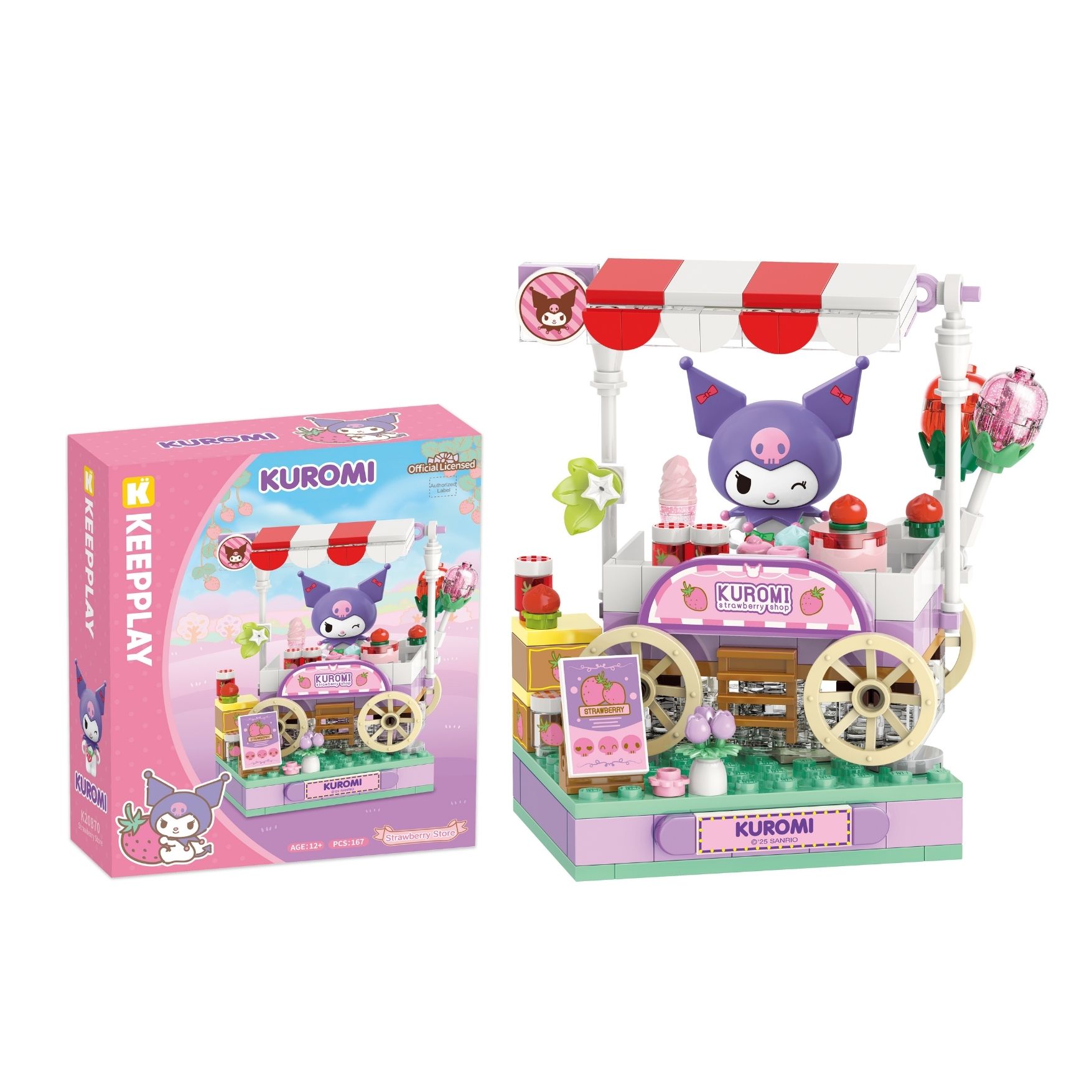  Đồ Chơi Lắp Ráp KEEPPLAY Sanrio Kuromi Strawberry Store K20870 - Simba Toys Vietnam 