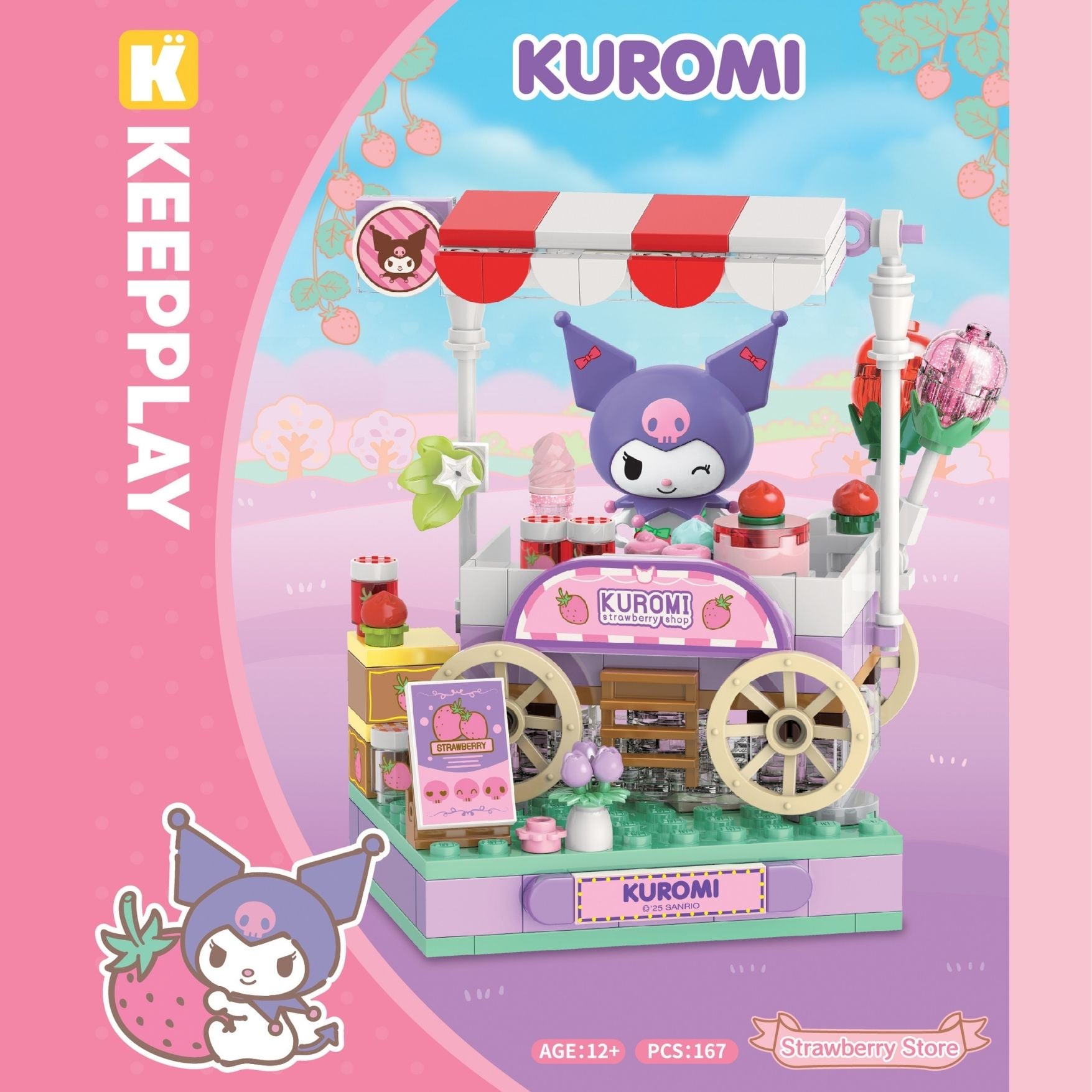  Đồ Chơi Lắp Ráp KEEPPLAY Sanrio Kuromi Strawberry Store K20870 - Simba Toys Vietnam 