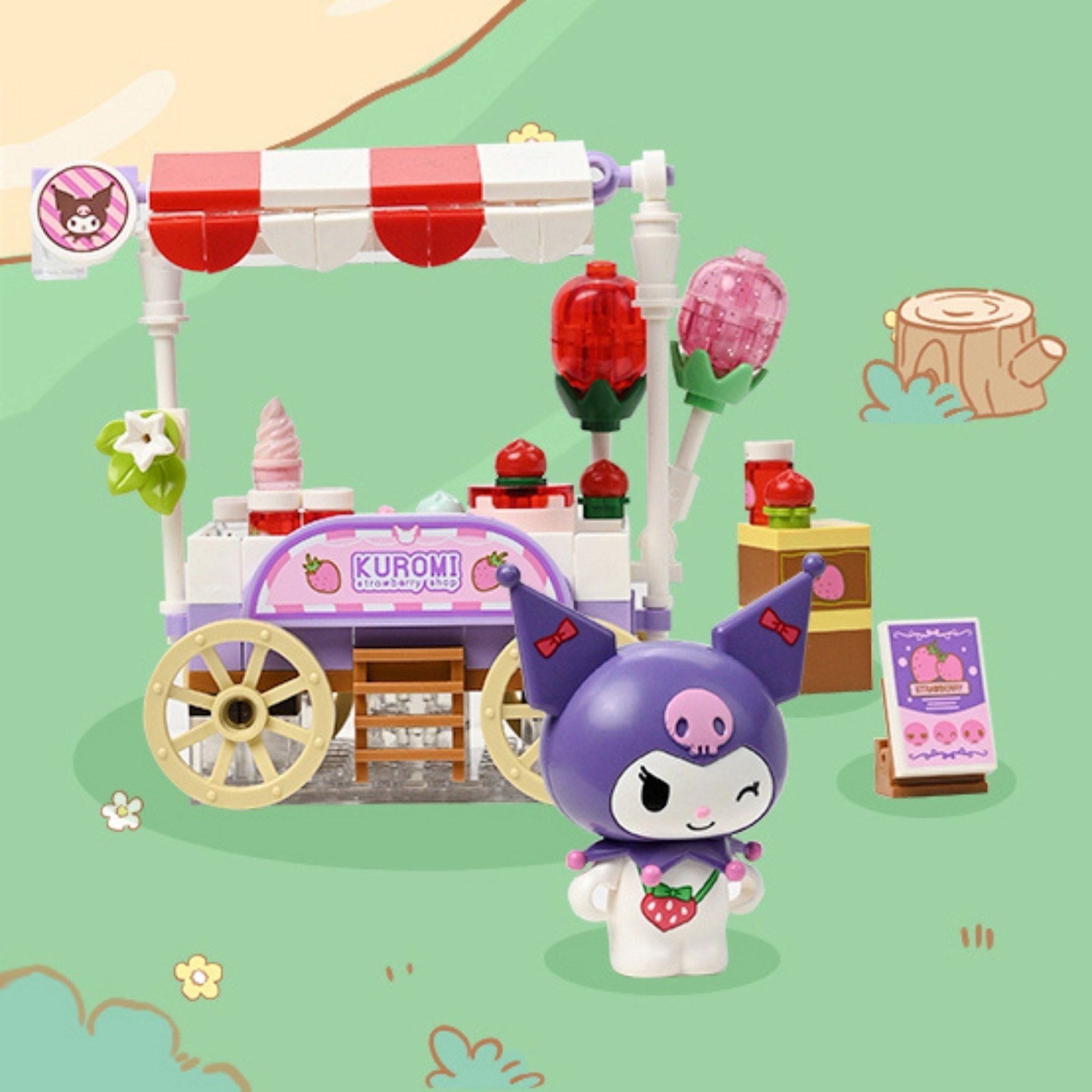  Đồ Chơi Lắp Ráp KEEPPLAY Sanrio Kuromi Strawberry Store K20870 - Simba Toys Vietnam 