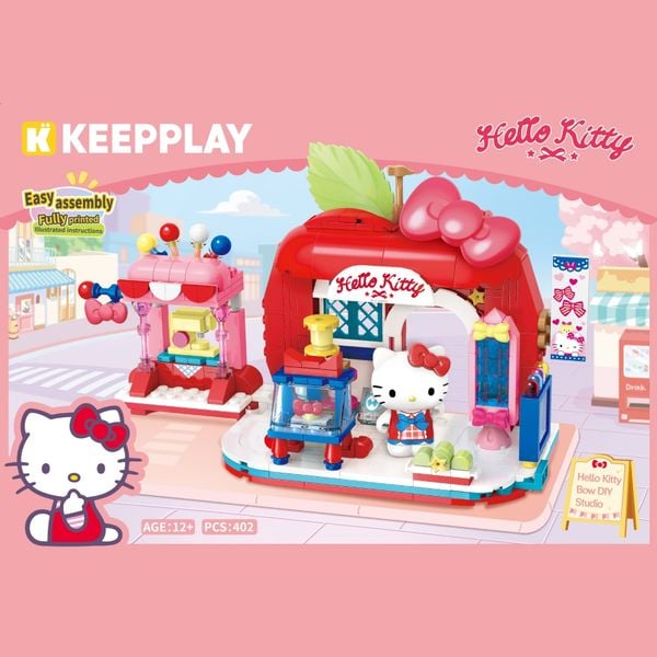  Đồ Chơi Lắp Ráp KEEPPLAY Sanrio Hello Kitty Bow DIY Studio K20890 - Simba Toys Vietnam 