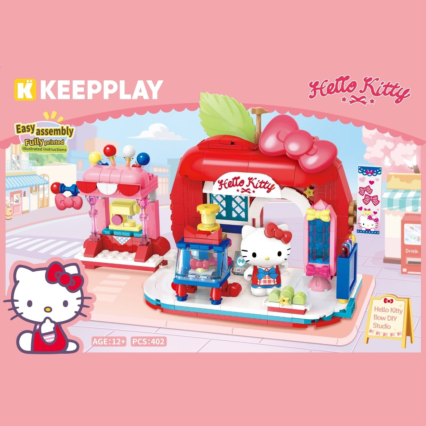  Đồ Chơi Lắp Ráp KEEPPLAY Sanrio Hello Kitty Bow DIY Studio K20890 - Simba Toys Vietnam 
