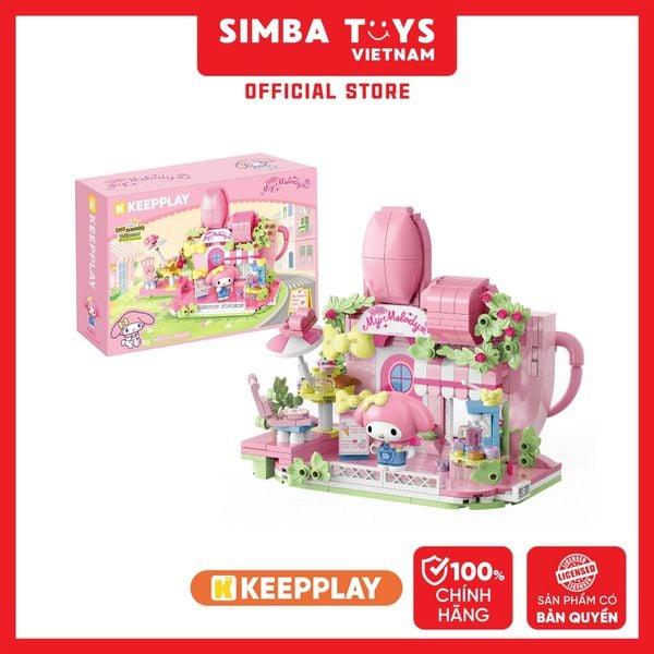  Đồ Chơi Lắp Ráp KEEPPLAY Sanrio My Melody Floral Cafe K20891 - Simba Toys Vietnam 
