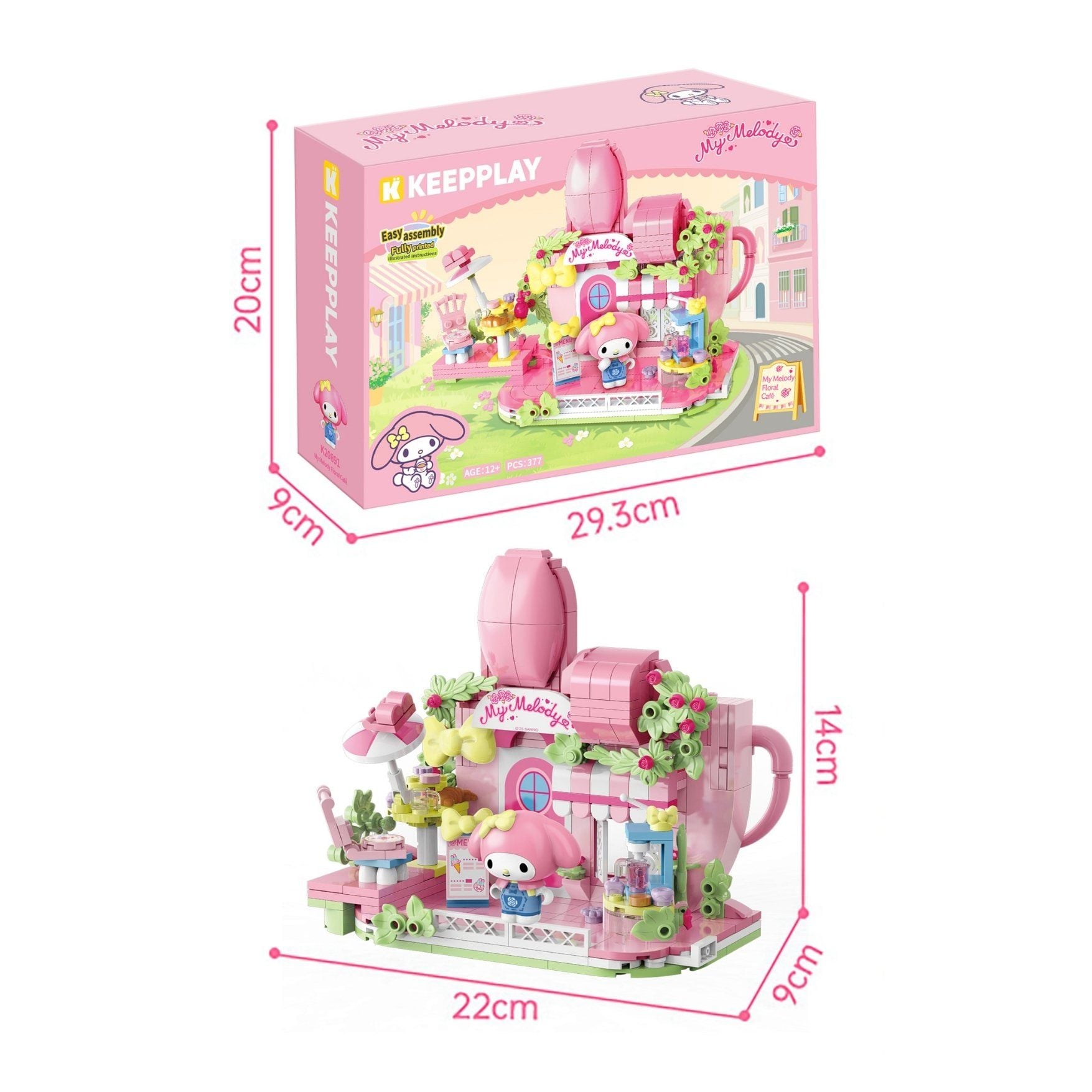  Đồ Chơi Lắp Ráp KEEPPLAY Sanrio My Melody Floral Cafe K20891 - Simba Toys Vietnam 