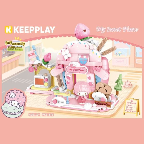  Đồ Chơi Lắp Ráp KEEPPLAY Sanrio My Sweet Piano Soothing Bakery K20894 - Simba Toys Vietnam 