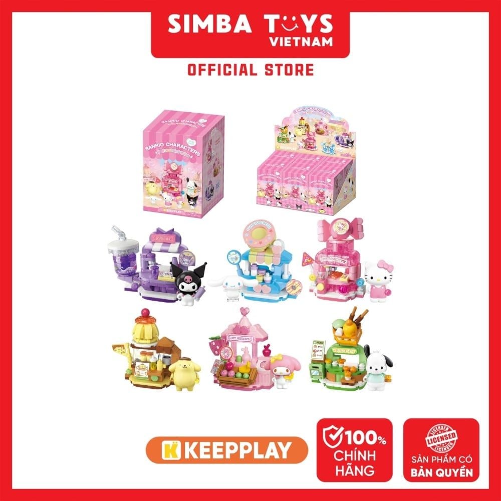  [BLINDBOX] Đồ Chơi Lắp Ráp Hộp Mù KEEPPLAY Sanrio Snack Shop Blind Box K20897 - Simba Toys Vietnam 