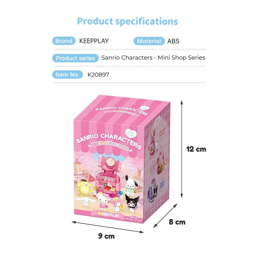  [BLINDBOX] Đồ Chơi Lắp Ráp Hộp Mù KEEPPLAY Sanrio Snack Shop Blind Box K20897 - Simba Toys Vietnam 