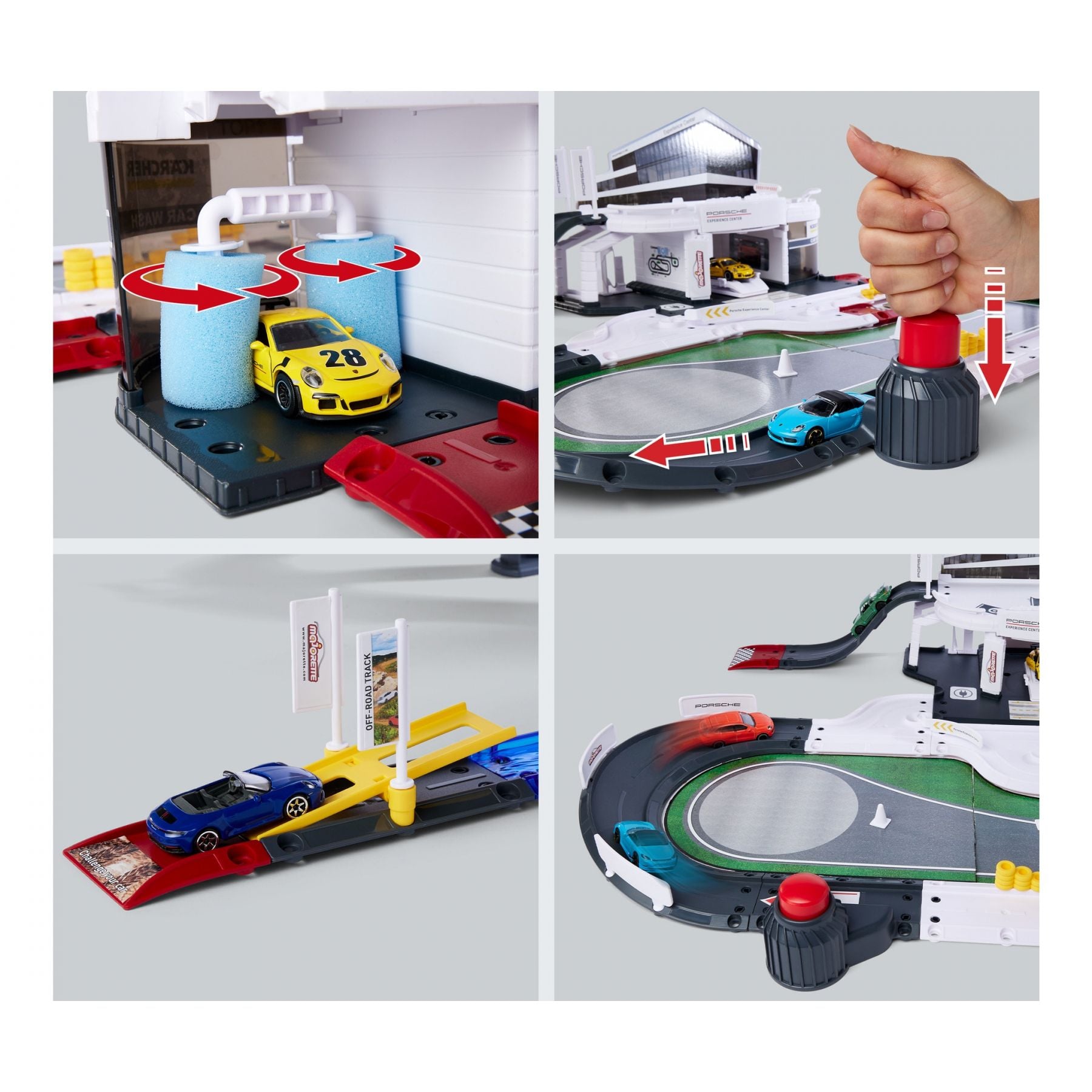  212050029 Bộ Đồ Chơi Mô Hình Trạm Xe MAJORETTE Porsche Experience Center + 5 Cars 