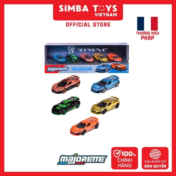  Đồ Chơi Xe Mô Hình MAJORETTE RIMAC Nevera Edition 5 Pieces Giftpack 8502105007RIM - Simba Toys Vietnam 