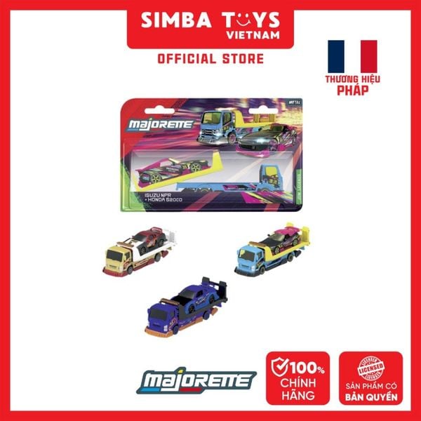  Đồ Chơi Xe Mô Hình MAJORETTE JDM Legends Tuning Transporter - Japan Series 1:64 Diecast 8504103000 - Simba Toys Vietnam 