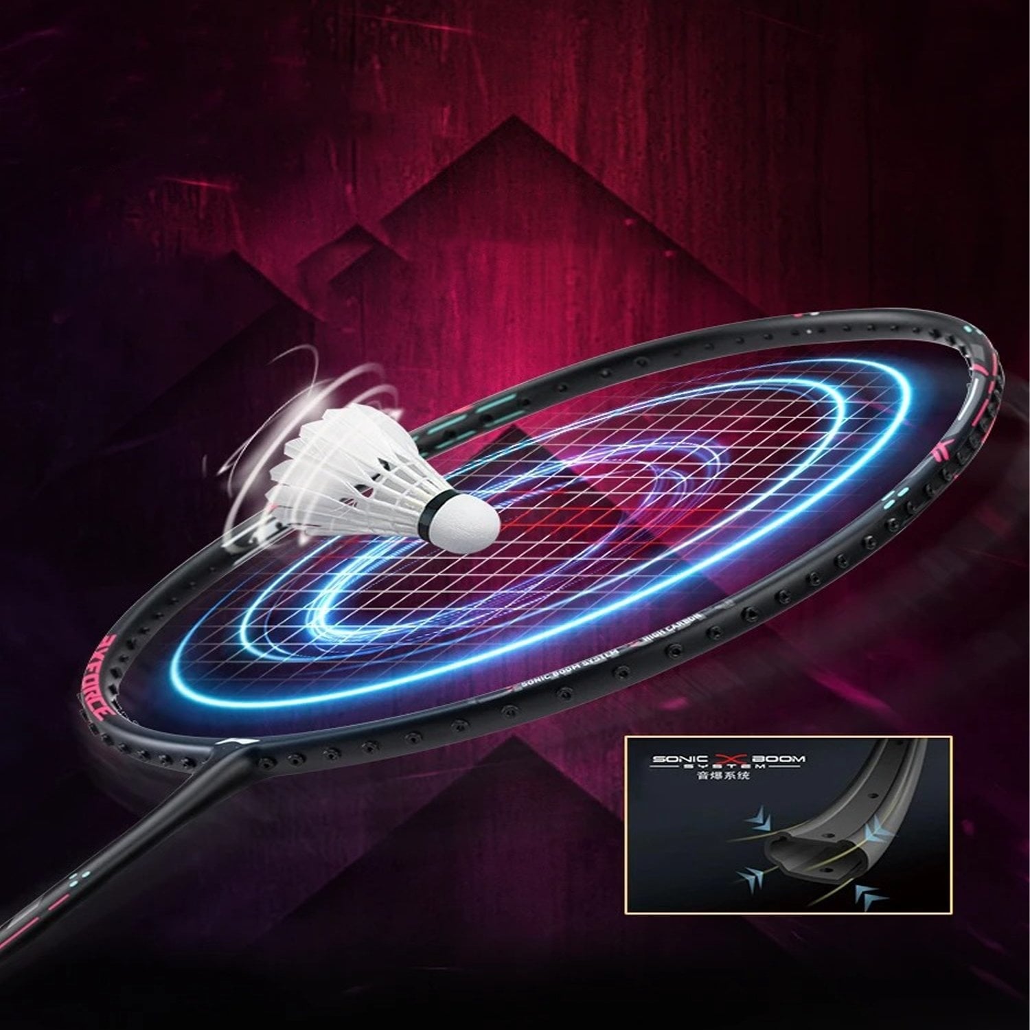 Vợt cầu lông Li-Ning AXFORCE CANNON (4U)Black AYPT307-4 (Khung vợt)