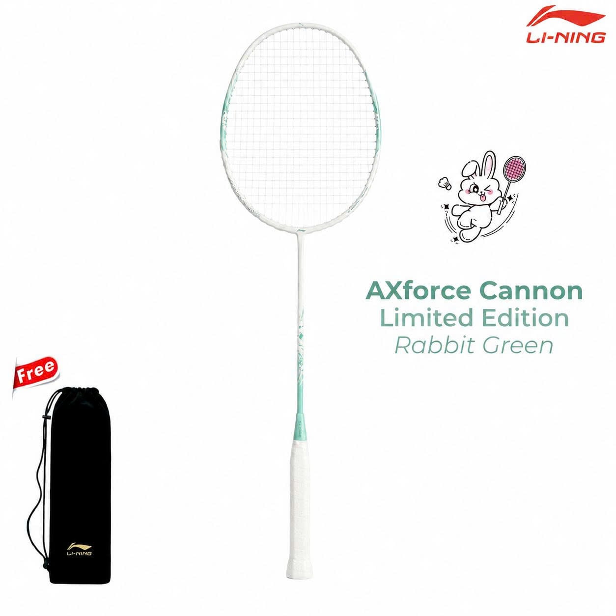 Vợt cầu lông Axforce Cannon White Unisex P-AYPW043-40V ( Khung vợt)